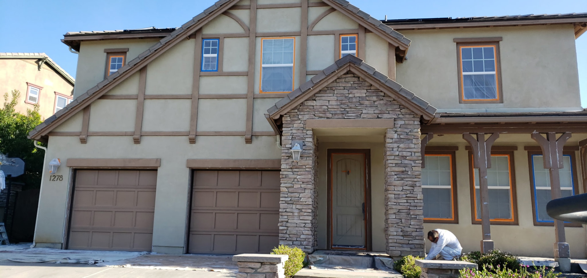 Exterior repaint before