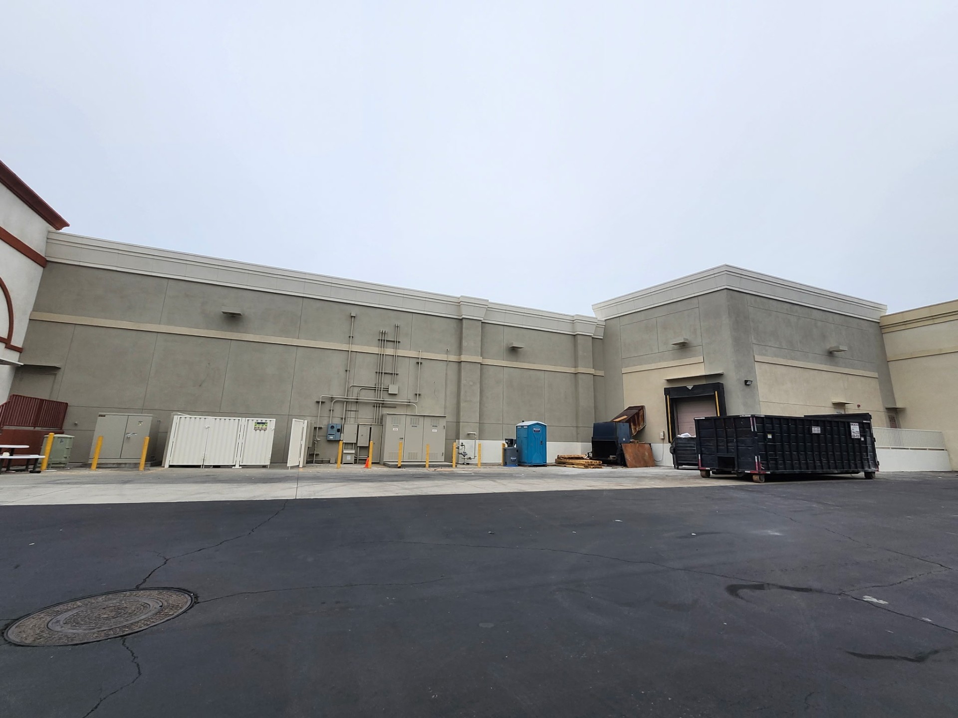 Commercial building exterior after