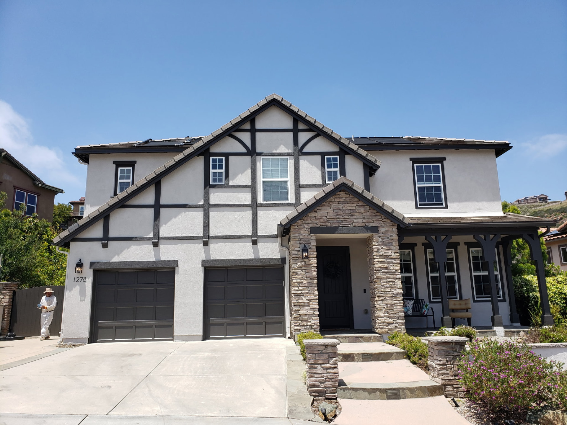 Exterior repaint after