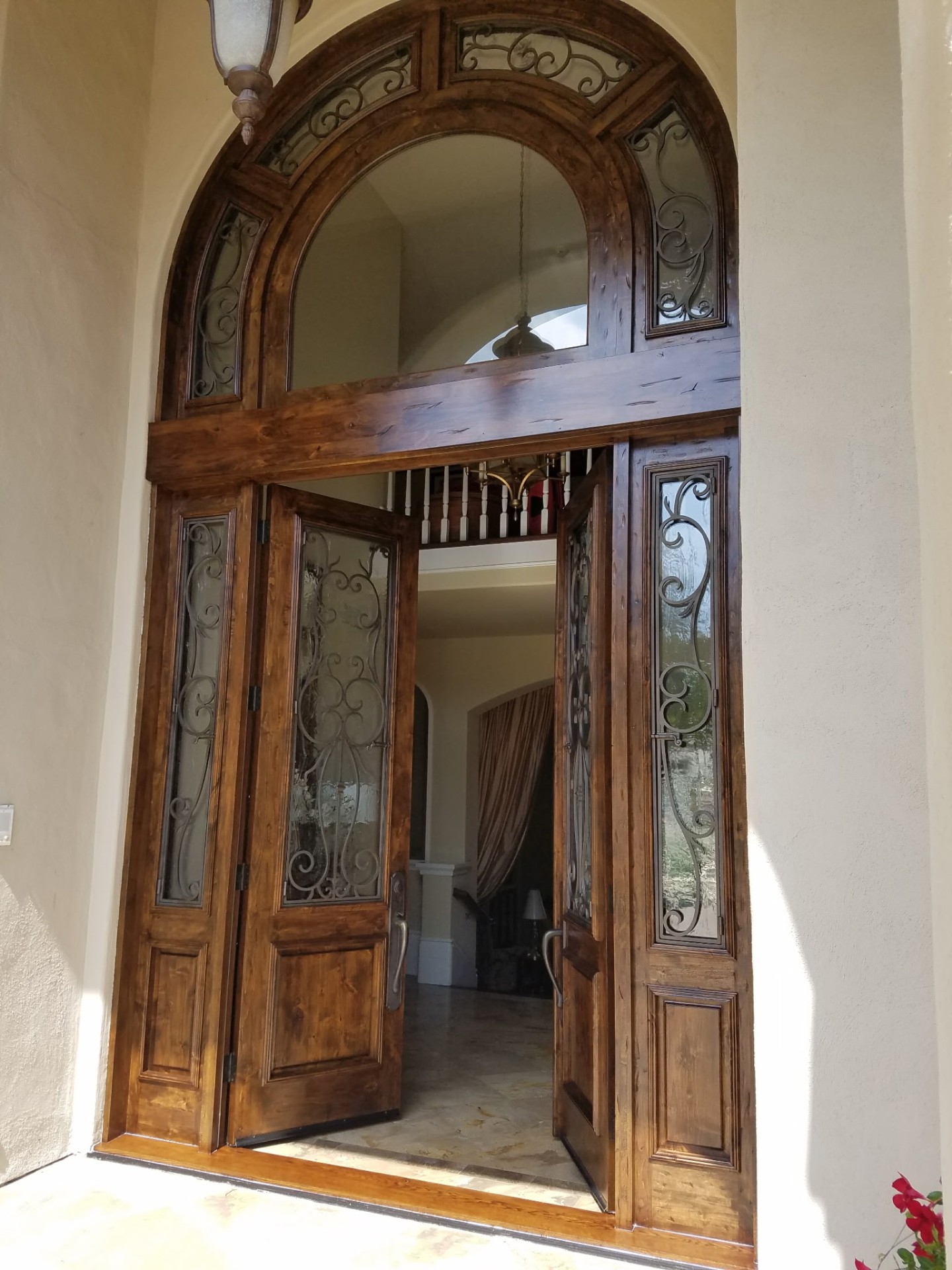 Front entry door after