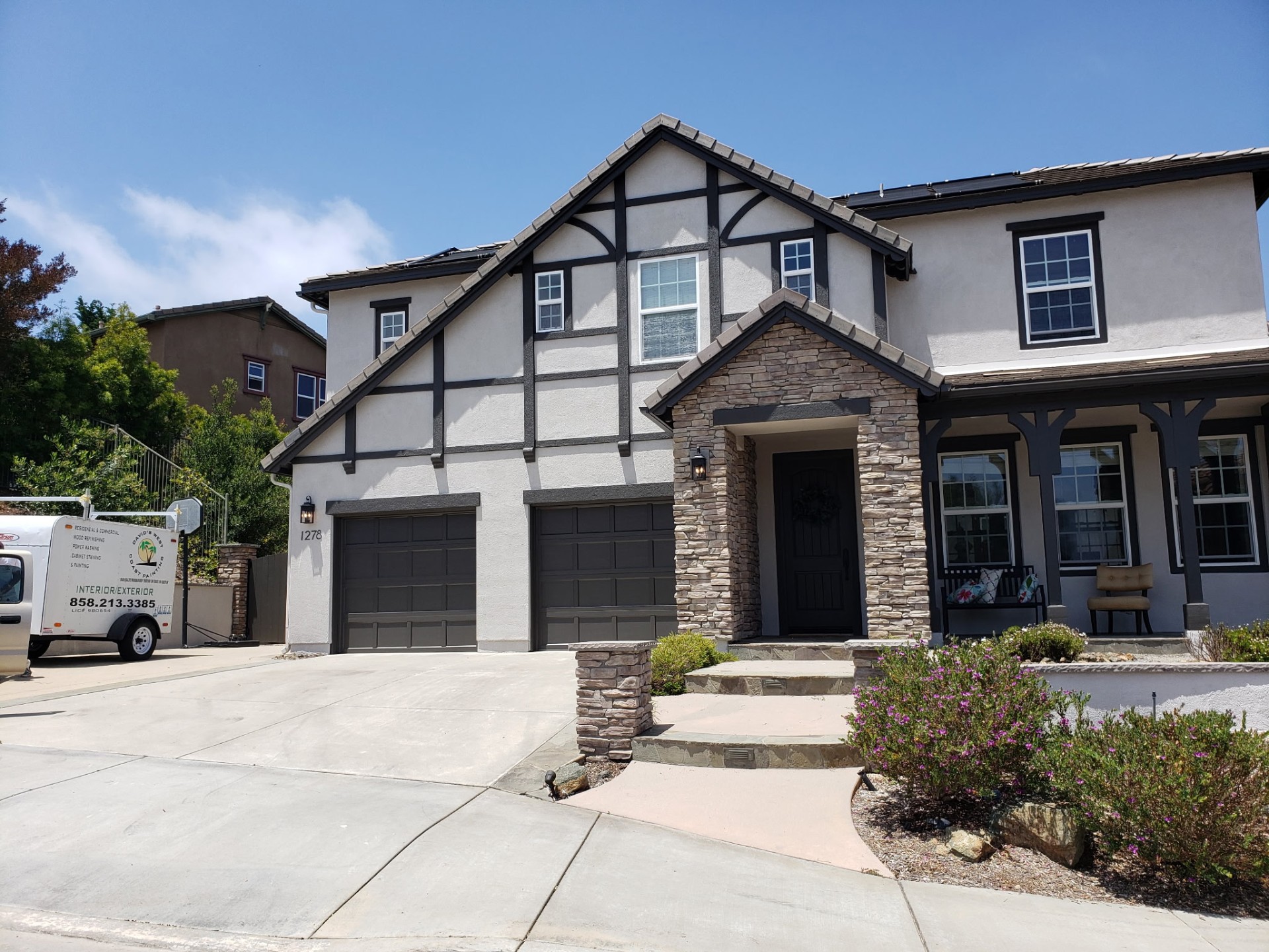 Exterior repaint after