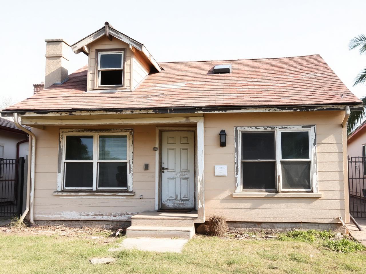 Exterior before